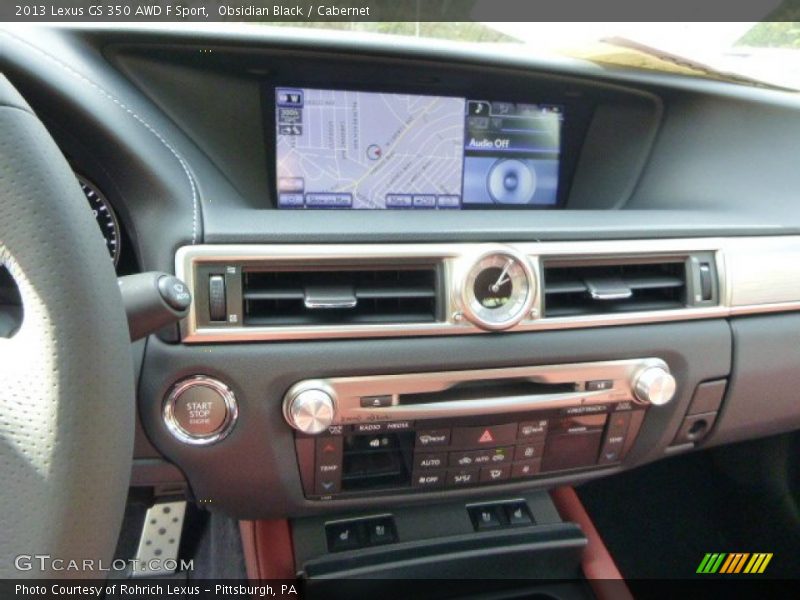 Obsidian Black / Cabernet 2013 Lexus GS 350 AWD F Sport