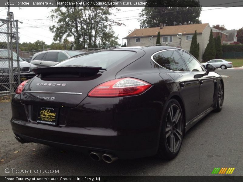 Mahogany Metallic / Cognac/Cedar Natural Leather 2011 Porsche Panamera 4S