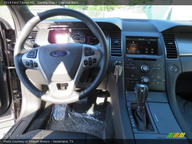 Sterling Gray / Charcoal Black 2014 Ford Taurus SEL