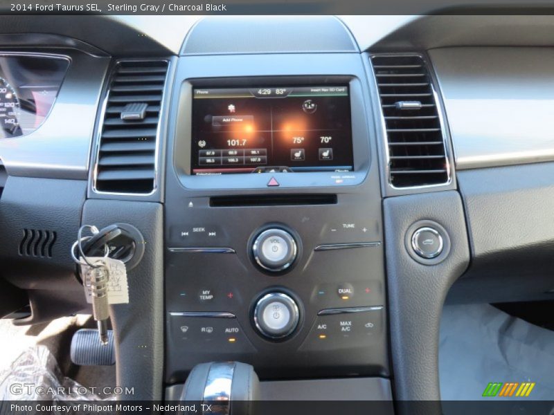 Sterling Gray / Charcoal Black 2014 Ford Taurus SEL