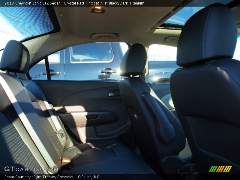 Crystal Red Tintcoat / Jet Black/Dark Titanium 2013 Chevrolet Sonic LTZ Sedan
