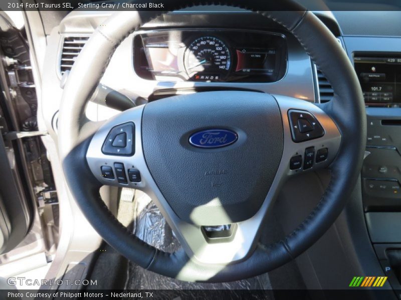 Sterling Gray / Charcoal Black 2014 Ford Taurus SEL