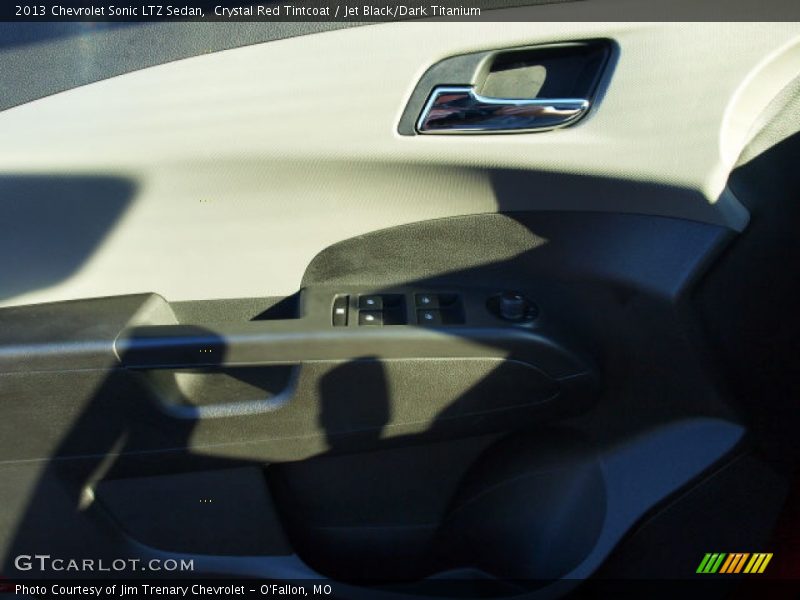 Crystal Red Tintcoat / Jet Black/Dark Titanium 2013 Chevrolet Sonic LTZ Sedan