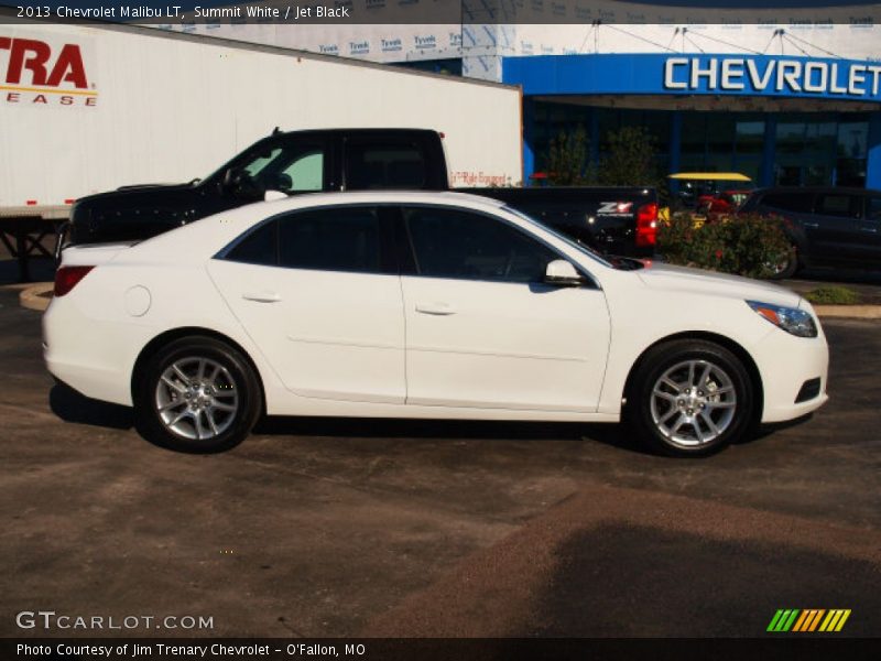 Summit White / Jet Black 2013 Chevrolet Malibu LT