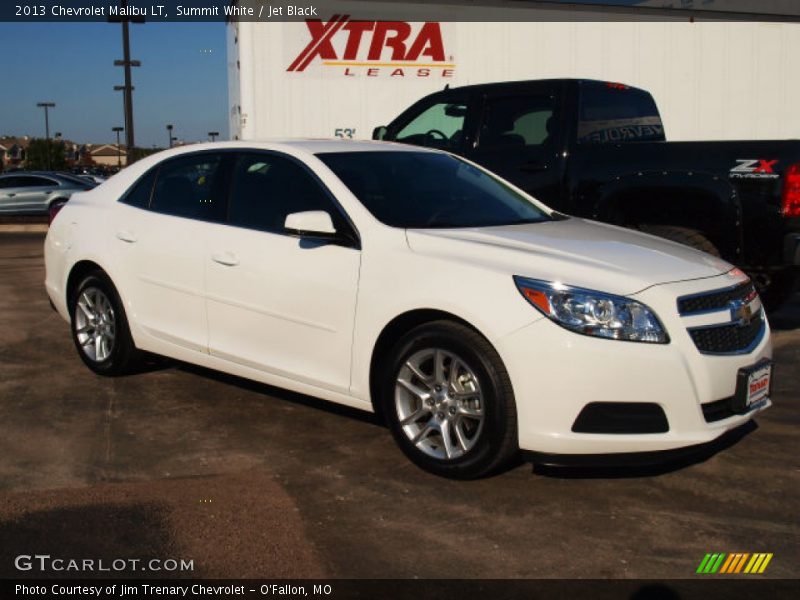 Summit White / Jet Black 2013 Chevrolet Malibu LT