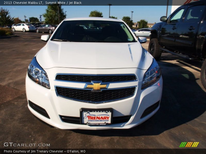 Summit White / Jet Black 2013 Chevrolet Malibu LT