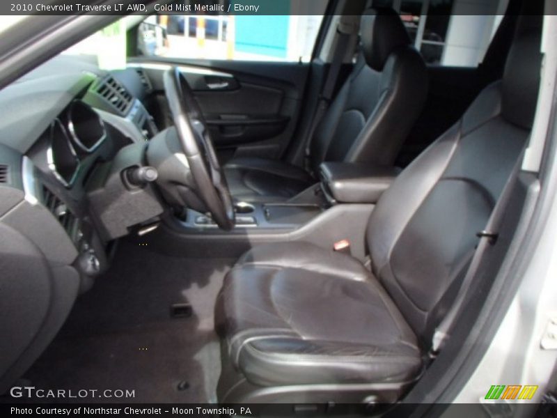 Gold Mist Metallic / Ebony 2010 Chevrolet Traverse LT AWD