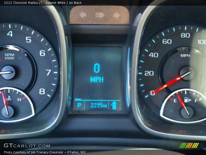 Summit White / Jet Black 2013 Chevrolet Malibu LT