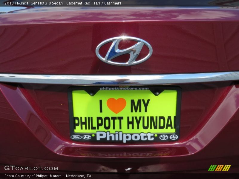 Cabernet Red Pearl / Cashmere 2013 Hyundai Genesis 3.8 Sedan