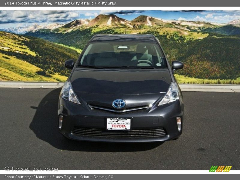 Magnetic Gray Metallic / Misty Gray 2014 Toyota Prius v Three