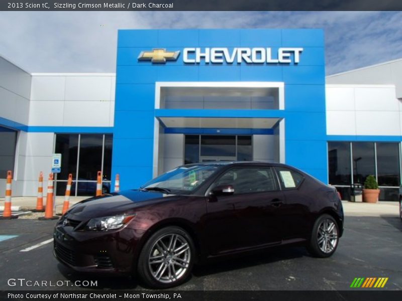 Sizzling Crimson Metallic / Dark Charcoal 2013 Scion tC