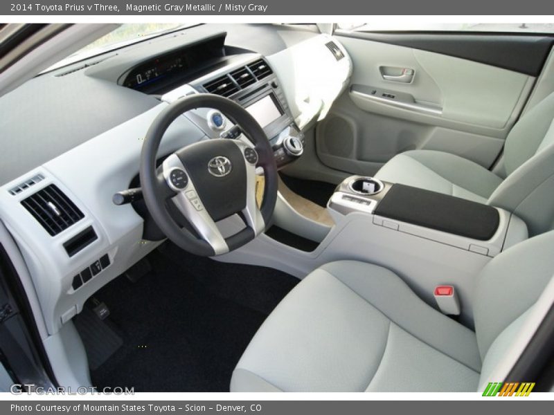 Magnetic Gray Metallic / Misty Gray 2014 Toyota Prius v Three