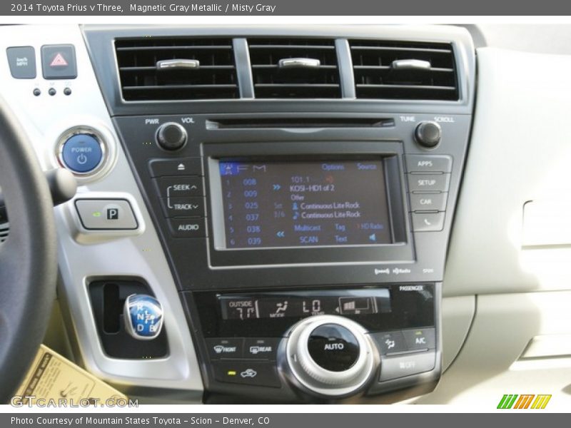 Magnetic Gray Metallic / Misty Gray 2014 Toyota Prius v Three