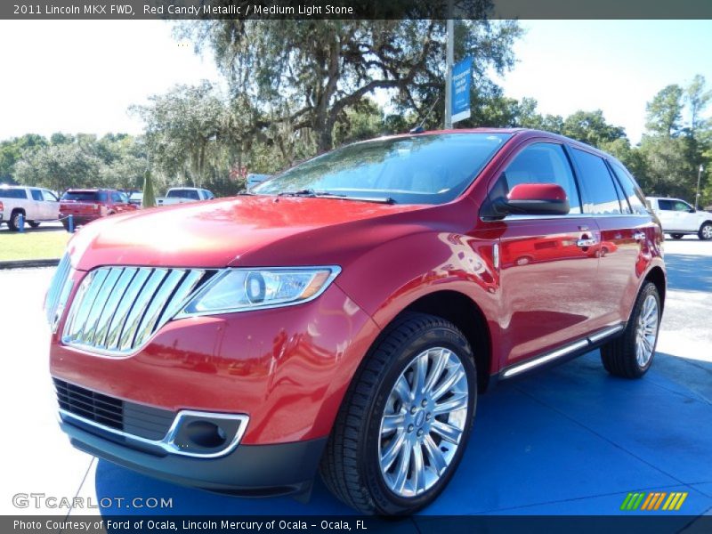 Red Candy Metallic / Medium Light Stone 2011 Lincoln MKX FWD