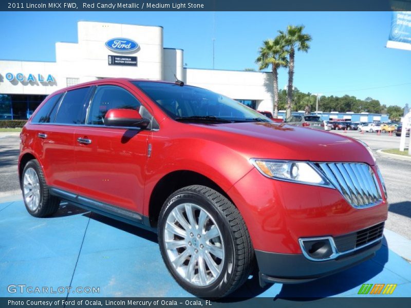 Red Candy Metallic / Medium Light Stone 2011 Lincoln MKX FWD