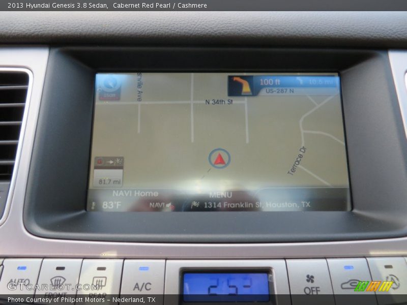 Cabernet Red Pearl / Cashmere 2013 Hyundai Genesis 3.8 Sedan