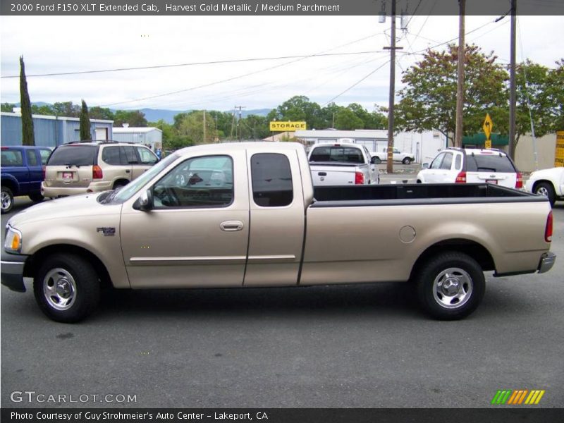 Harvest Gold Metallic / Medium Parchment 2000 Ford F150 XLT Extended Cab