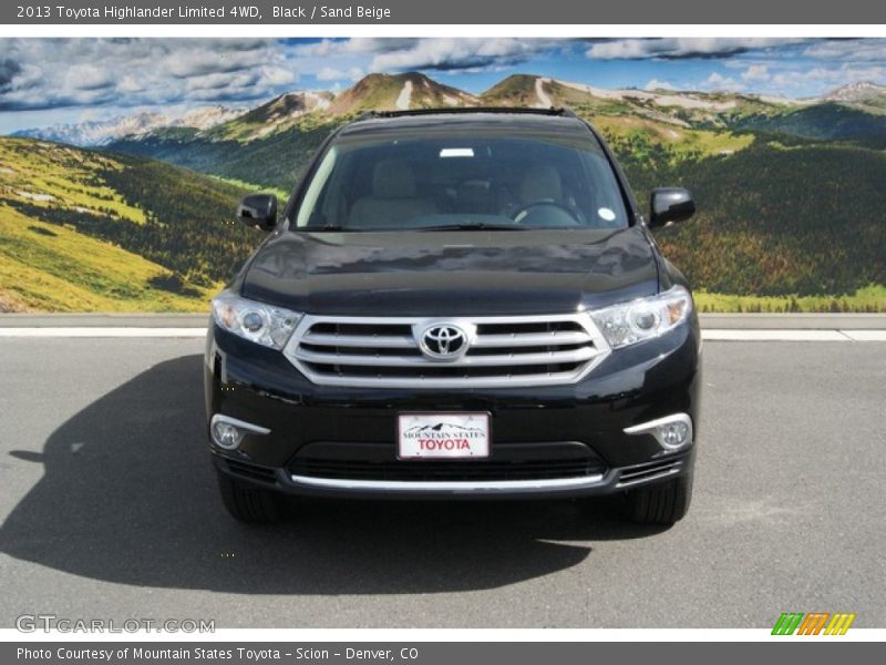 Black / Sand Beige 2013 Toyota Highlander Limited 4WD