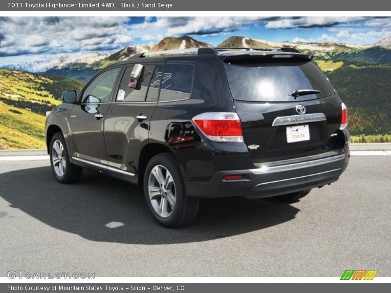 Black / Sand Beige 2013 Toyota Highlander Limited 4WD