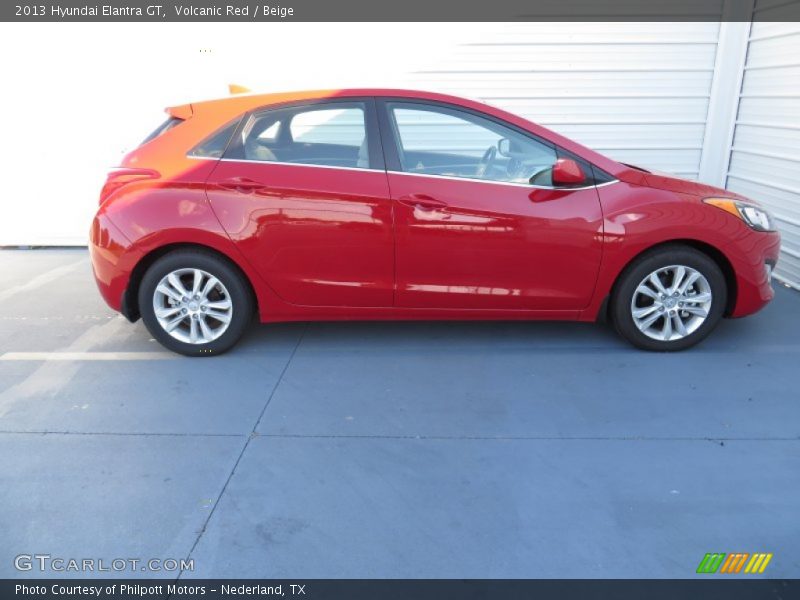 Volcanic Red / Beige 2013 Hyundai Elantra GT