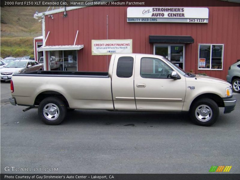 Harvest Gold Metallic / Medium Parchment 2000 Ford F150 XLT Extended Cab