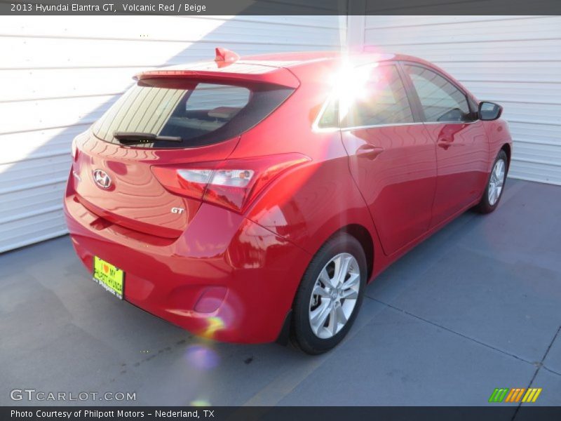 Volcanic Red / Beige 2013 Hyundai Elantra GT