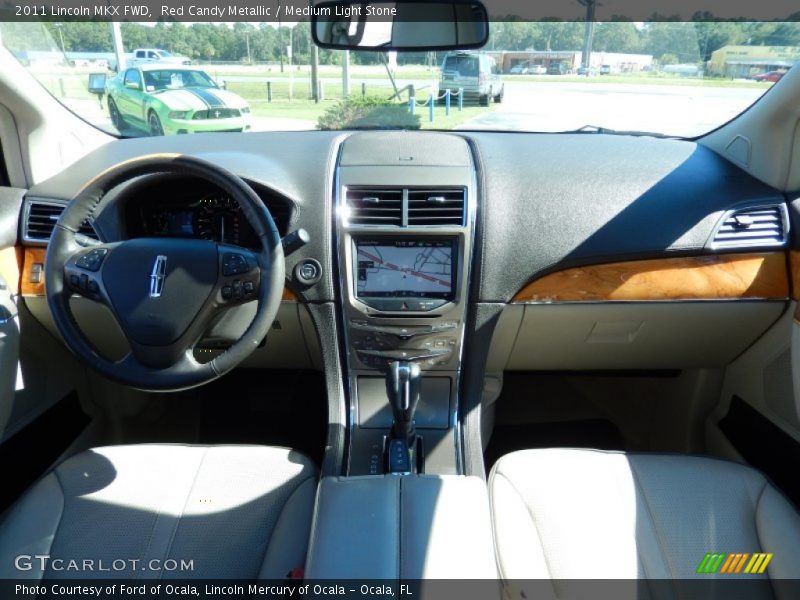 Red Candy Metallic / Medium Light Stone 2011 Lincoln MKX FWD