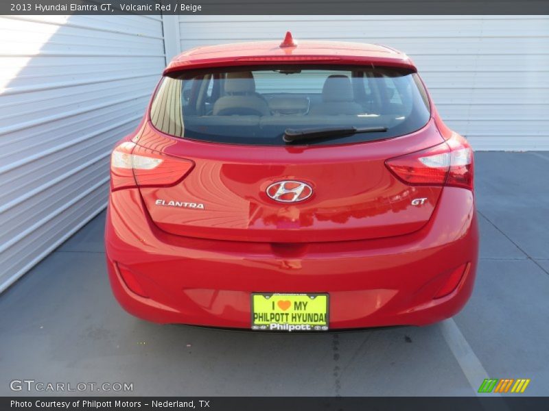 Volcanic Red / Beige 2013 Hyundai Elantra GT