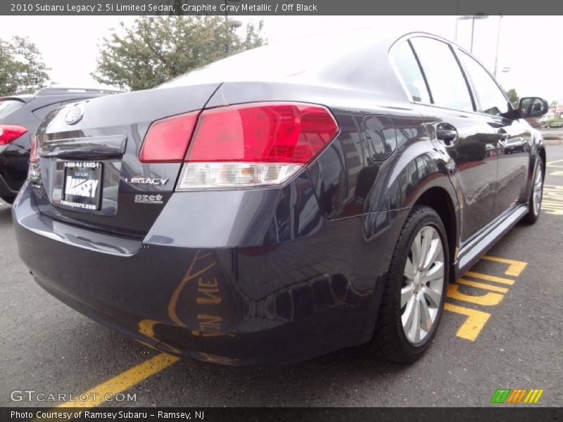Graphite Gray Metallic / Off Black 2010 Subaru Legacy 2.5i Limited Sedan