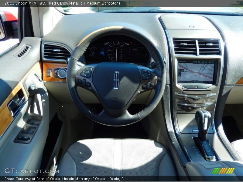 Red Candy Metallic / Medium Light Stone 2011 Lincoln MKX FWD