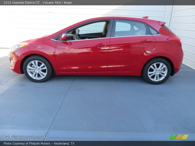 Volcanic Red / Beige 2013 Hyundai Elantra GT