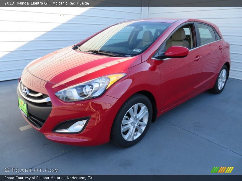 Volcanic Red / Beige 2013 Hyundai Elantra GT