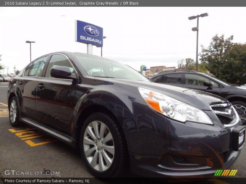 Graphite Gray Metallic / Off Black 2010 Subaru Legacy 2.5i Limited Sedan