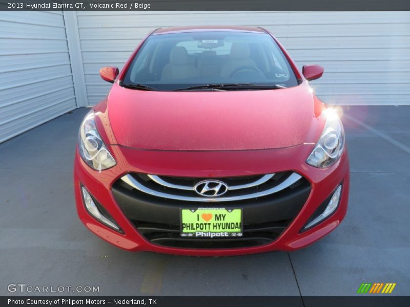 Volcanic Red / Beige 2013 Hyundai Elantra GT