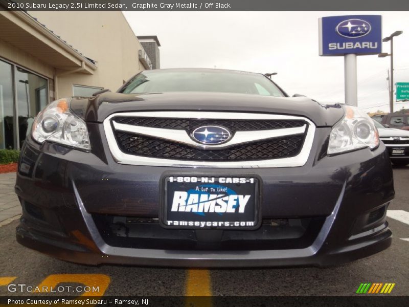 Graphite Gray Metallic / Off Black 2010 Subaru Legacy 2.5i Limited Sedan