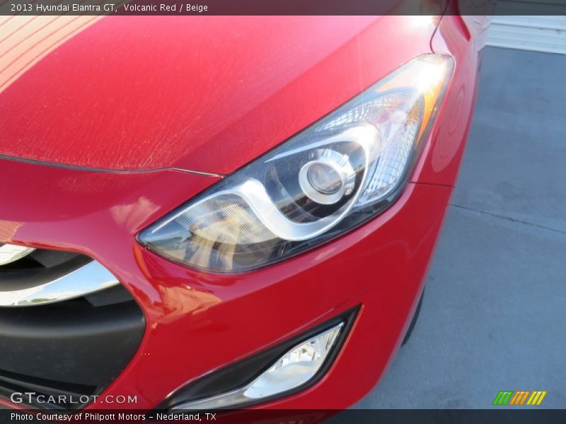 Volcanic Red / Beige 2013 Hyundai Elantra GT