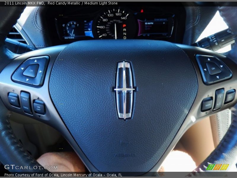 Red Candy Metallic / Medium Light Stone 2011 Lincoln MKX FWD