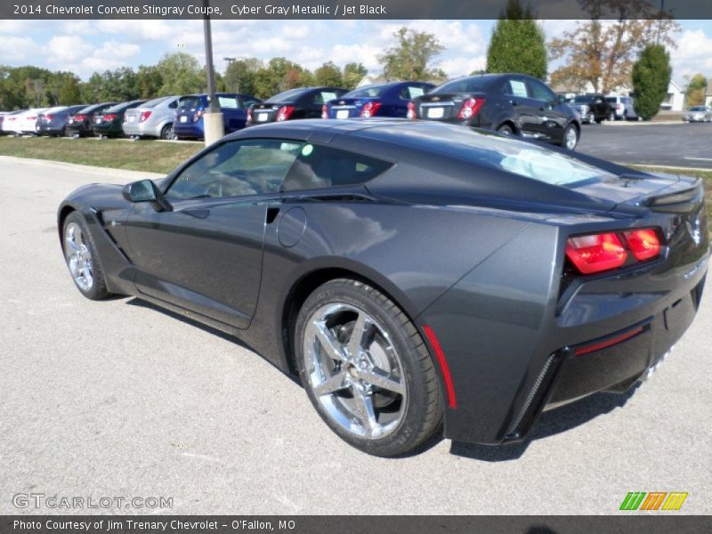 Cyber Gray Metallic / Jet Black 2014 Chevrolet Corvette Stingray Coupe