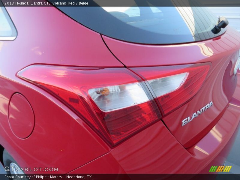 Volcanic Red / Beige 2013 Hyundai Elantra GT