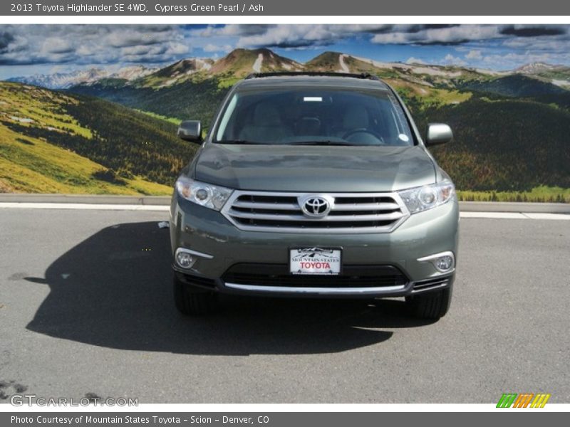Cypress Green Pearl / Ash 2013 Toyota Highlander SE 4WD