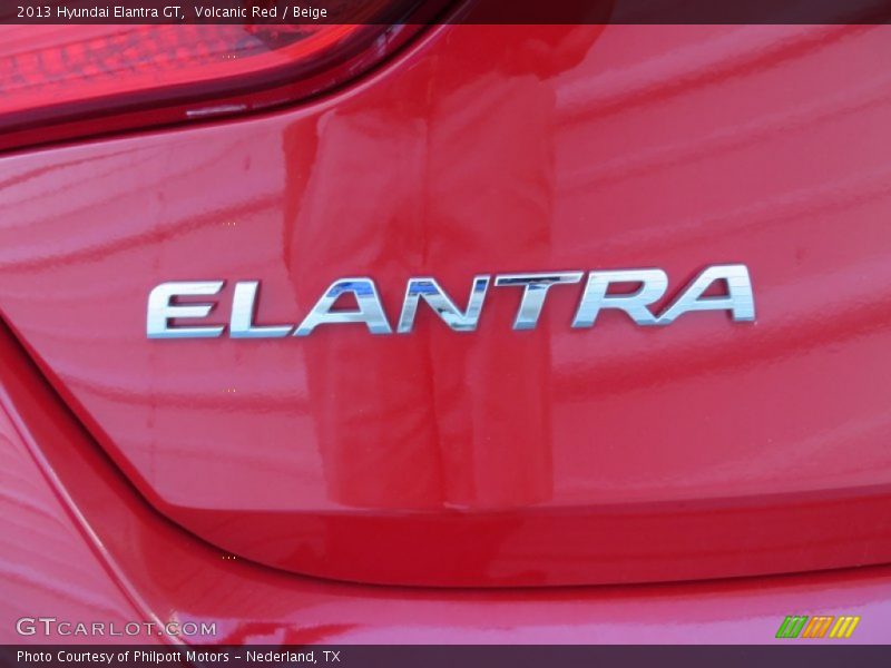 Volcanic Red / Beige 2013 Hyundai Elantra GT