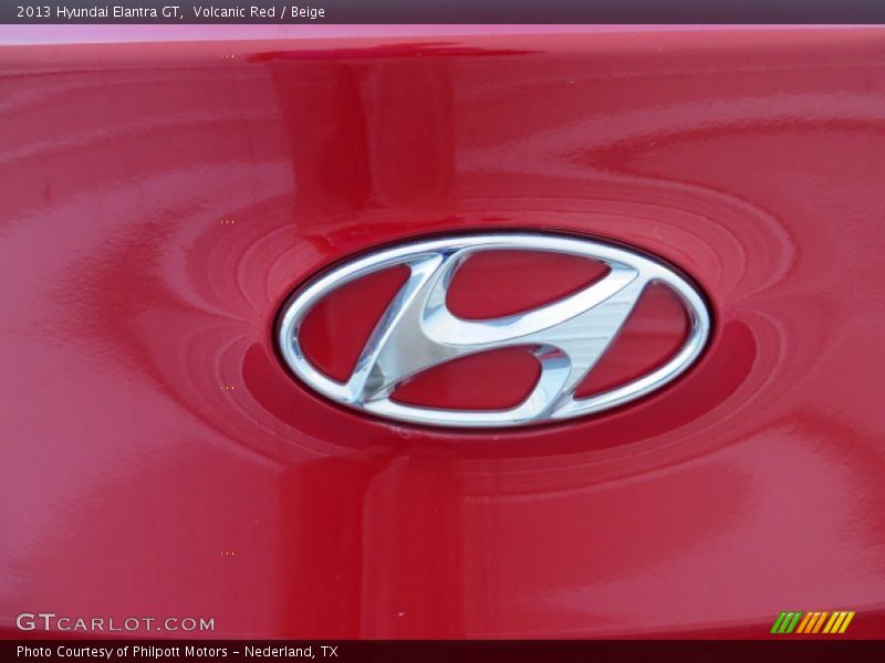Volcanic Red / Beige 2013 Hyundai Elantra GT