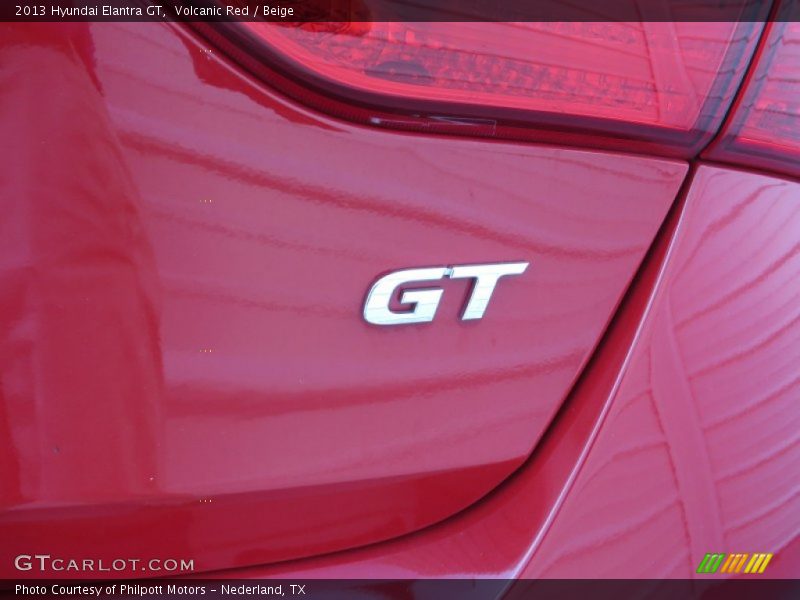 Volcanic Red / Beige 2013 Hyundai Elantra GT