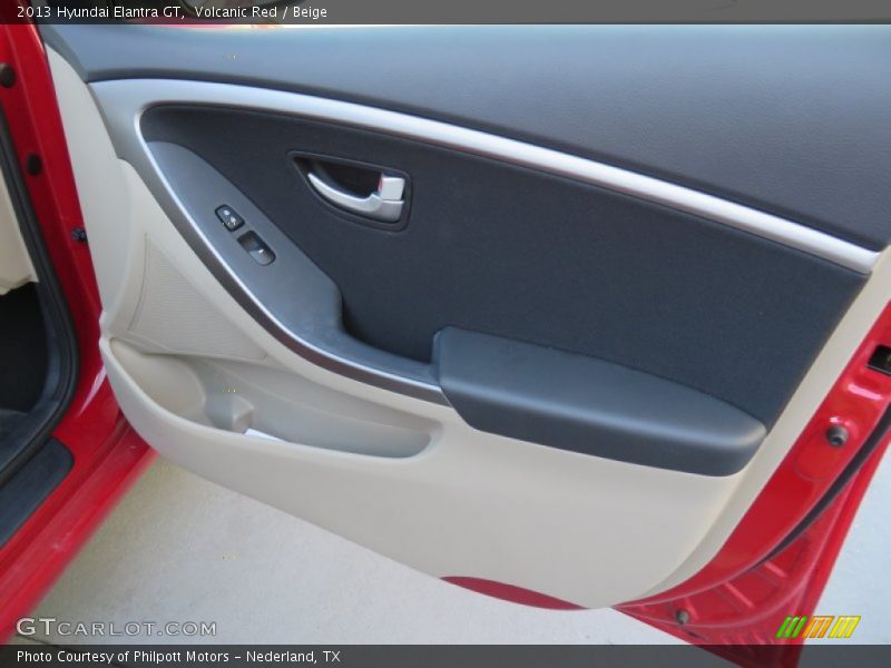 Volcanic Red / Beige 2013 Hyundai Elantra GT