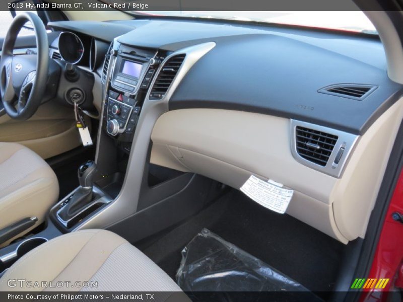 Volcanic Red / Beige 2013 Hyundai Elantra GT
