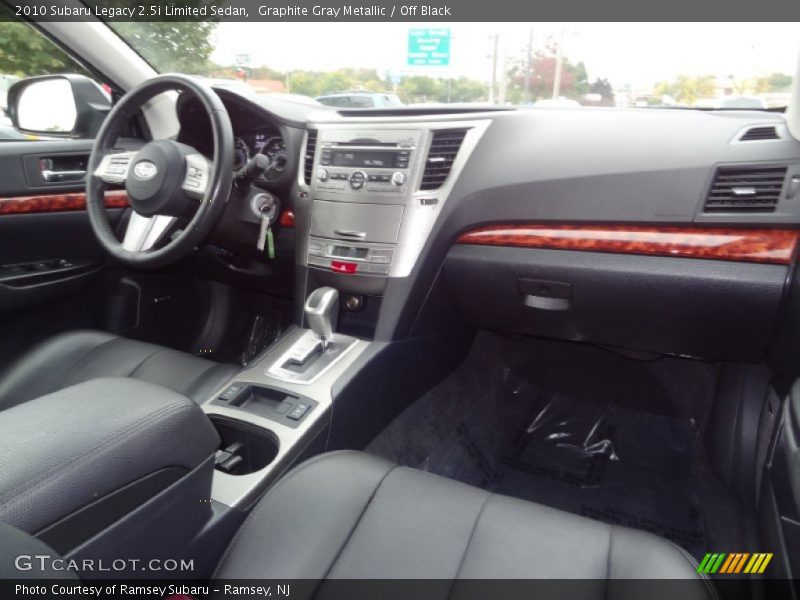 Graphite Gray Metallic / Off Black 2010 Subaru Legacy 2.5i Limited Sedan