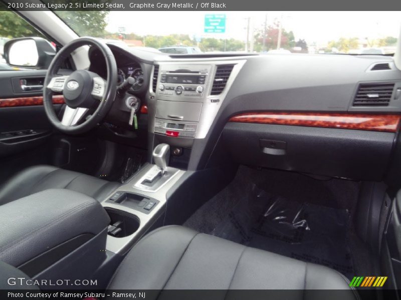 Graphite Gray Metallic / Off Black 2010 Subaru Legacy 2.5i Limited Sedan