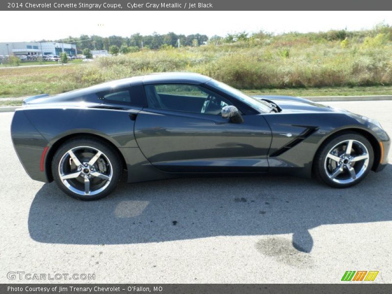 Cyber Gray Metallic / Jet Black 2014 Chevrolet Corvette Stingray Coupe