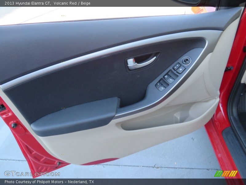 Volcanic Red / Beige 2013 Hyundai Elantra GT