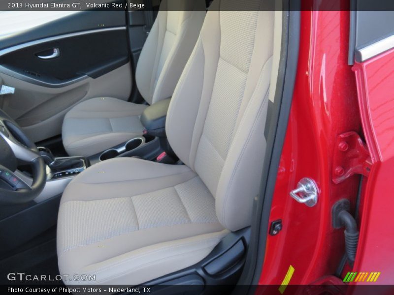 Volcanic Red / Beige 2013 Hyundai Elantra GT